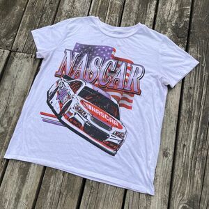 Nascar Women's White T-shirt